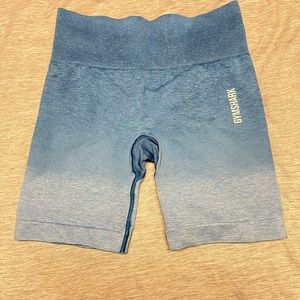 Blue ombré adapt gymshark shorts
